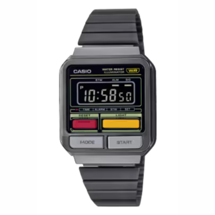 Casio Vintage A120WEGG-1B Black Stainless Steel Band Women / Men / Unisex Watch